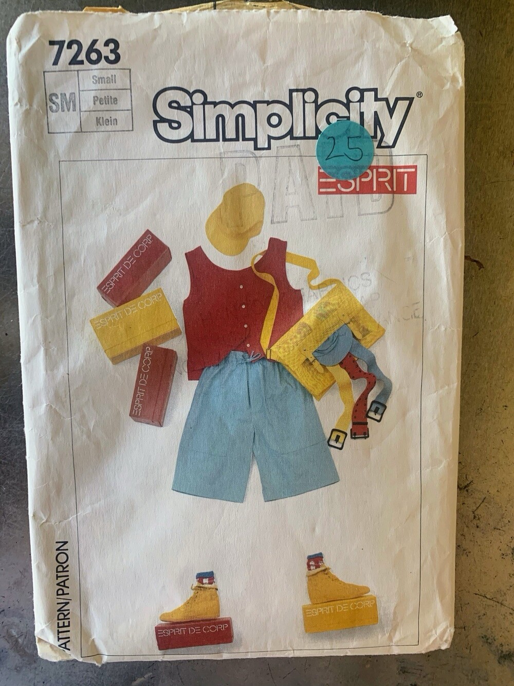 Simplicity 7263 Vintage Child Girl Shorts & Top Sewing Pattern